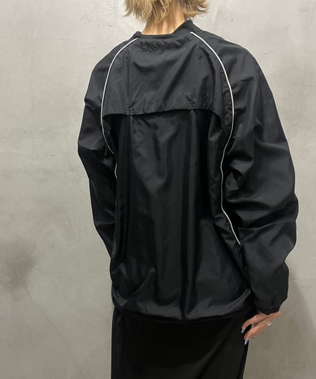 NIKE Piping Design Nylon Pullover BK