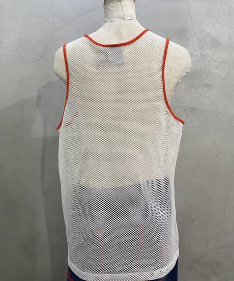 adidas Flock Print Mesh Tank Top WH RE