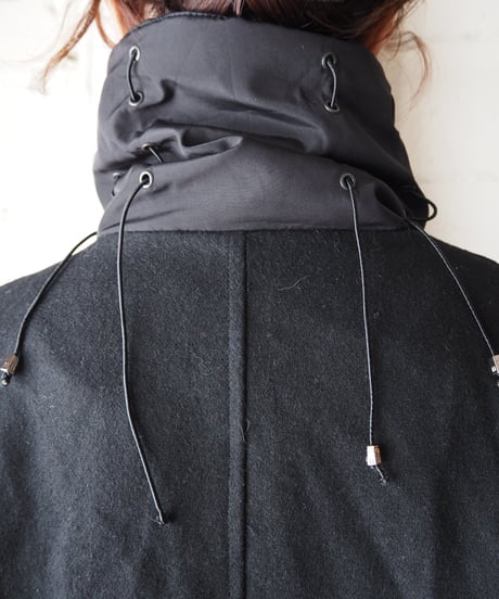 Stand Collar Design Coat BK