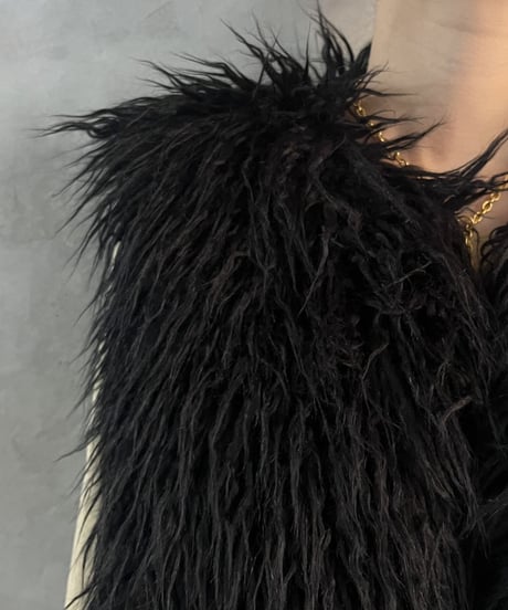 Fake Fur Vest BK