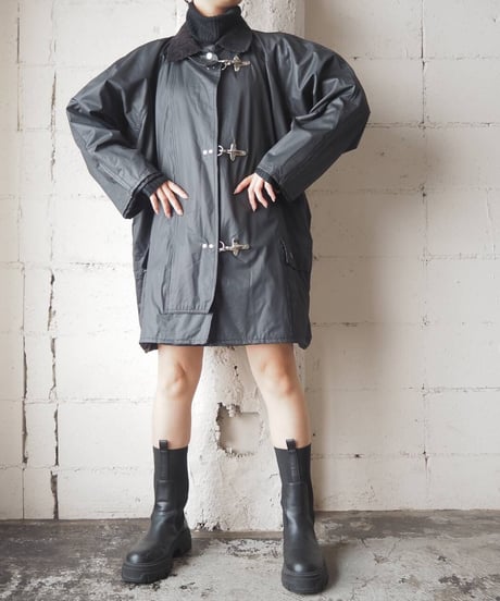 Corduroy Collar Fireman Jacket BK