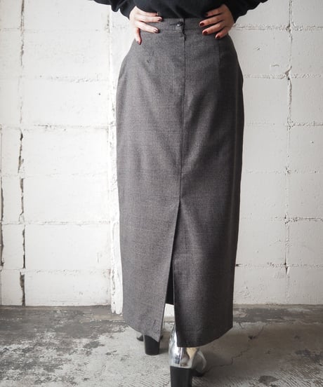 Glen Check Tight Skirt GRBR
