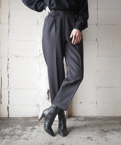 Lauren Tapered Wool Pants BK
