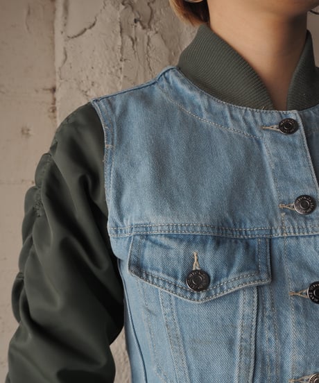 VERONICA BEARD Denim MA-1 Docking Jacket LBL KA