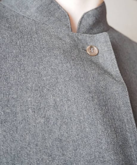 Stand Collar Pure Wool Dress GR