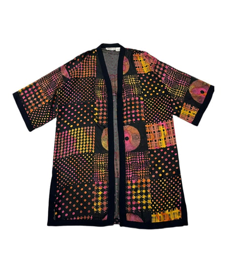 Dot × Check Sheer Robe BKORPI
