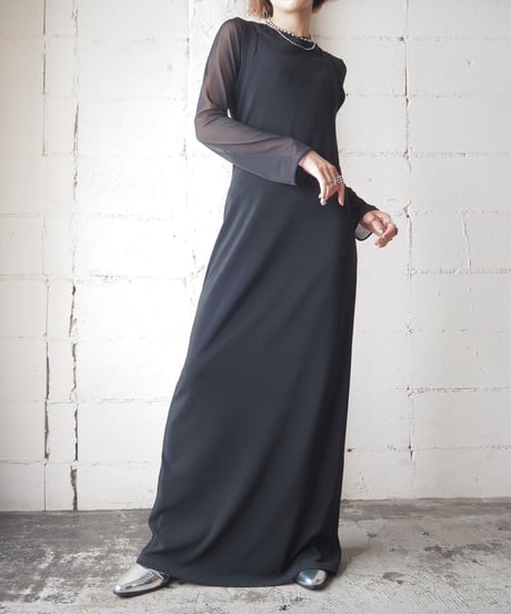 Spandex  Back Slit N/S Dress BK