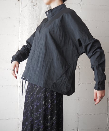 NIKE Stand Collar Nylon Jacket BK