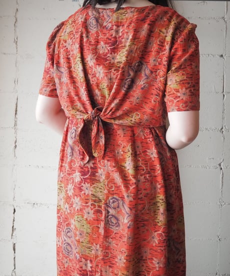 Karin Stevens Flower Pattern S/S Shirt Dress RE