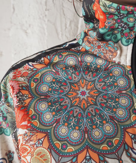 adidas Flower Pattern Truck Jacket BKWHPI