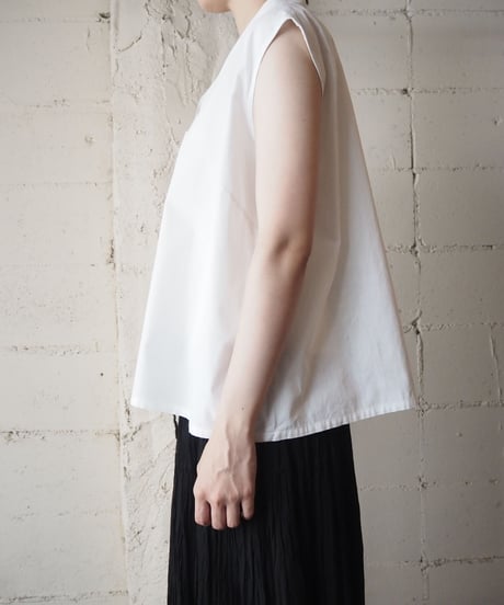 1950～60's Wing Collar Sleeveless Shirt WH