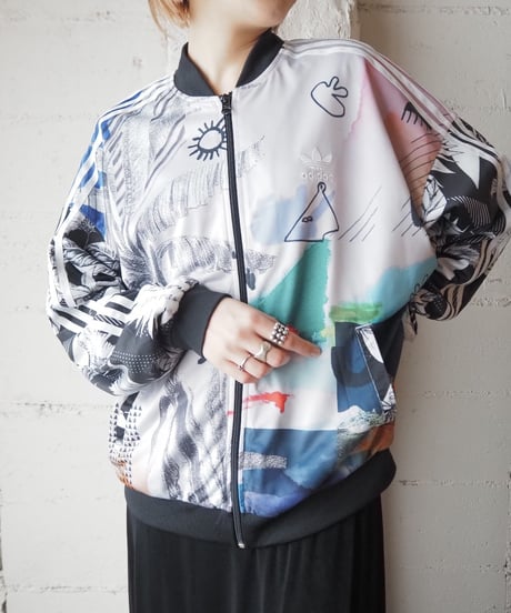 adidas Paint Pattern Track Jacket BKWH