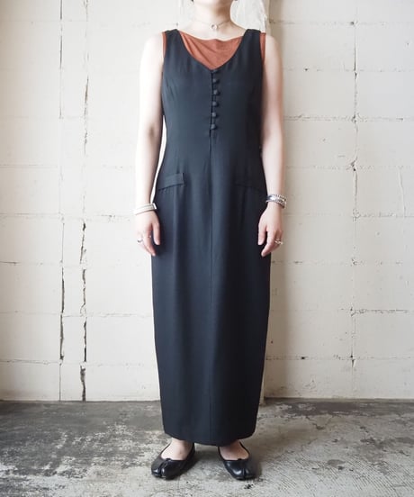 Many Button Jumper Skirt BK