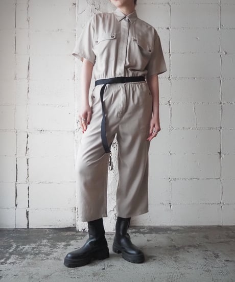 Rayon Shirt Jumpsuit BE