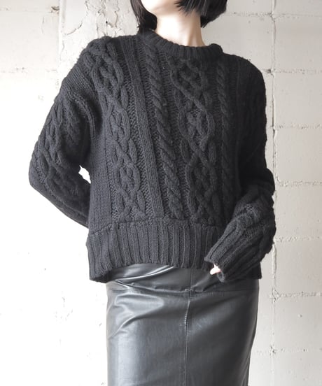 Remake Cropped Fisherman Piece Dyeing BK