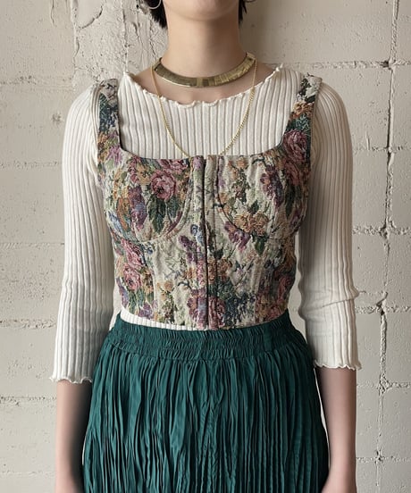 Flower Pattern Gobelin Bustier BEKA