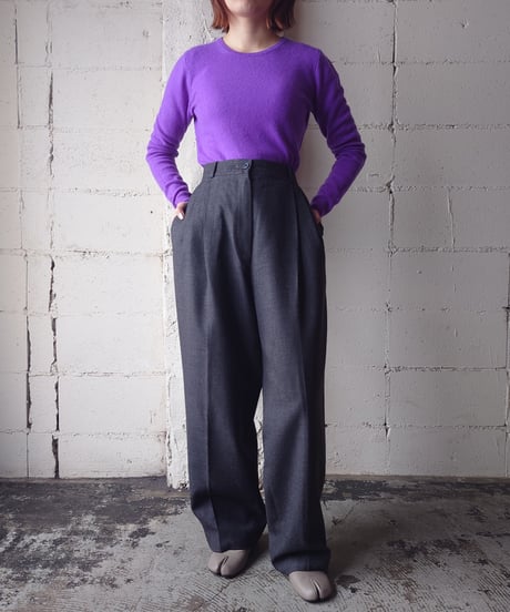 Valentino Wool Tuck Pants DGR