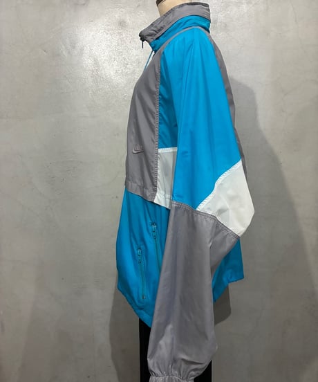 90's NIKE Tricolor Nylon Jacket LBLLGRWH