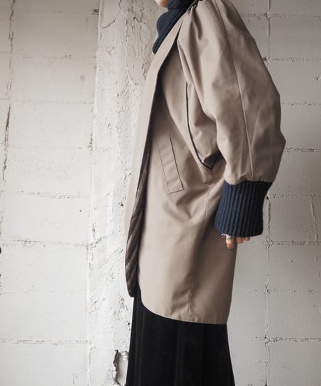 Dolman Sleeve Reversible Coat BE BK
