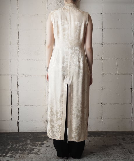 Botanical Pattern China Long Vest BE