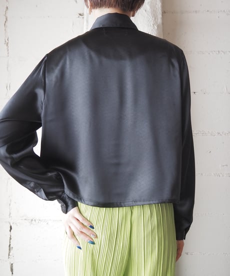 Satin L/S Shirt BK