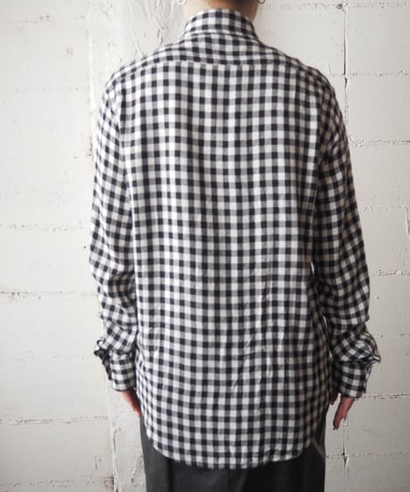 Ralph Lauren Rayon Check Shirt BK WH