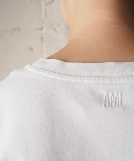 AMI PARIS Logo Embroidery Tee WH