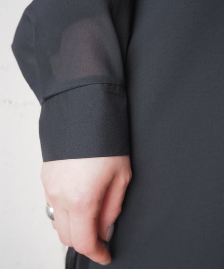 1970-80's Euro Sheer L/S Shirt BK