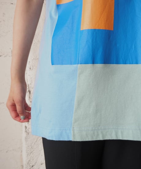 "HOMME DEUX" COMME des Garçons Block Design Tee LBLOR