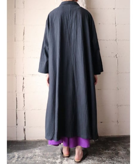 Wide Silhouette Coat Dress BK