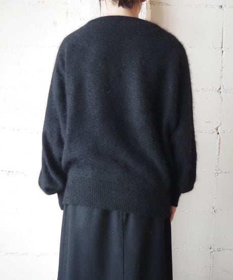 Angora Mix Dolman Knit BK