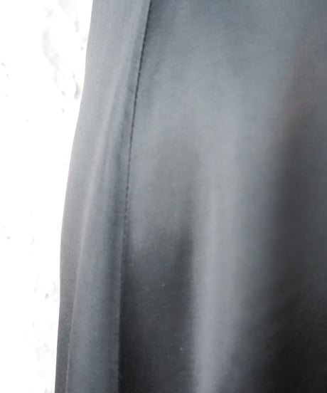 Satin Semi Flared Skirt BK