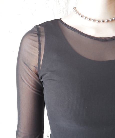 Sheer Bodysuit BK