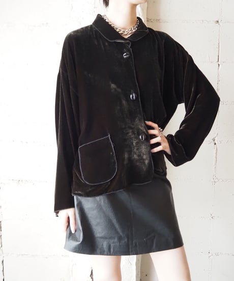 Double Pocket Velour Jacket BR