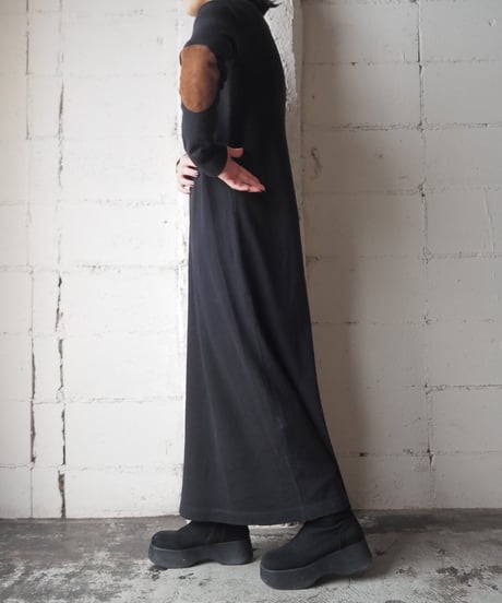 LAUREN Shawl Collar Knit Dress BK
