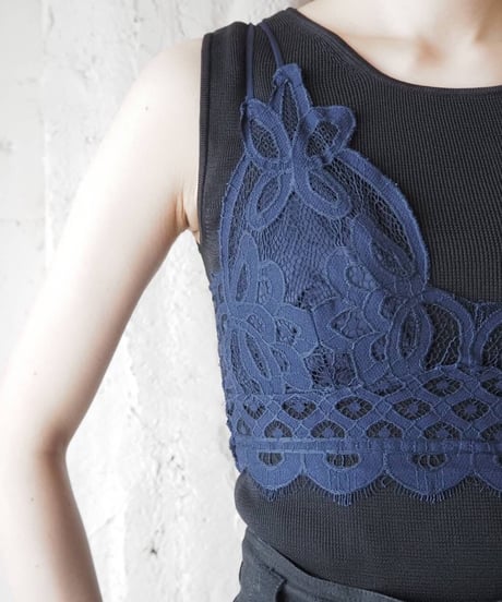 Cropped Lace Bustier NV