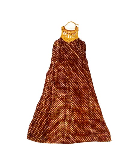 Beads Design Pattern Velour N/S Dress REYE