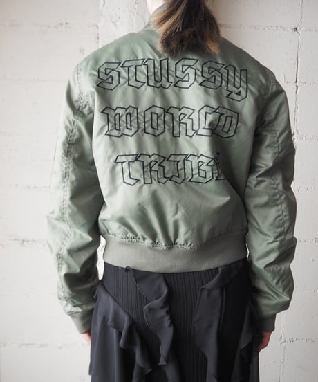 stussy Emblem&Embroidery MA-1Jacket KA