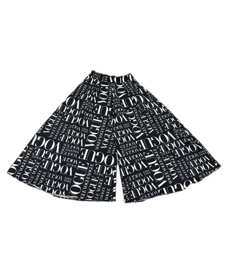 VOGUE Printed Wide Pants BKWH