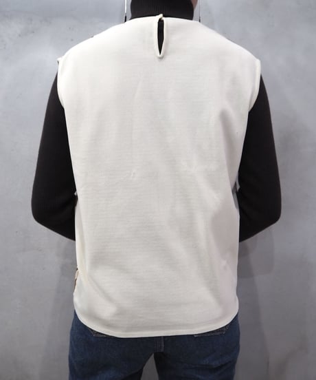 Stripe Pattern Vest IVBR