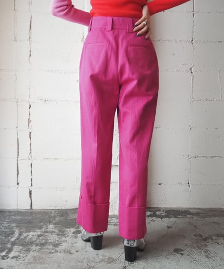 MSGM Wide Double Hem Pants PI