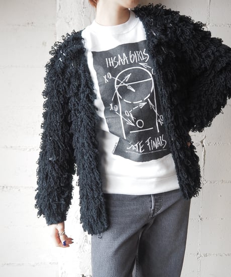 Fringe Knit Cardigan BK