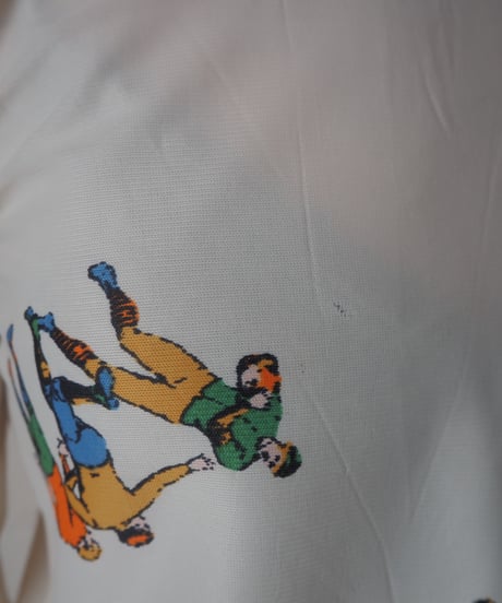 1960-70's Rugby Prayer Print Sheer Tops IV