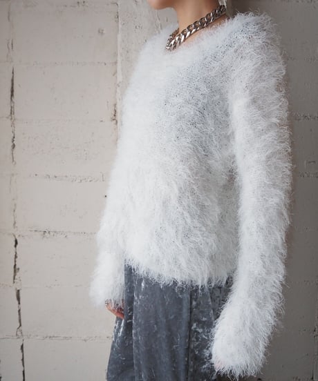Long Sleeve Shaggy Tops WH