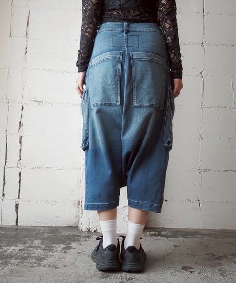 Big Pocket Denim Sarouel Pants BL