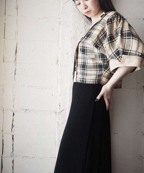 Plaid Short Jacket BEBK