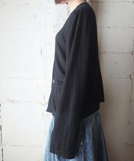 tricot COMME des GARÇONS Crew Neck Cardigan BK