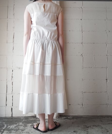 WEEKEND MaxMara French Sleeve Gathered Dress WH