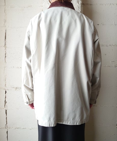 Corduroy Collar Coverall Jacket IVBR
