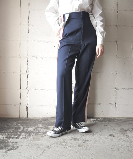 1970's Vintage High Waist Line Pants with Suspenders